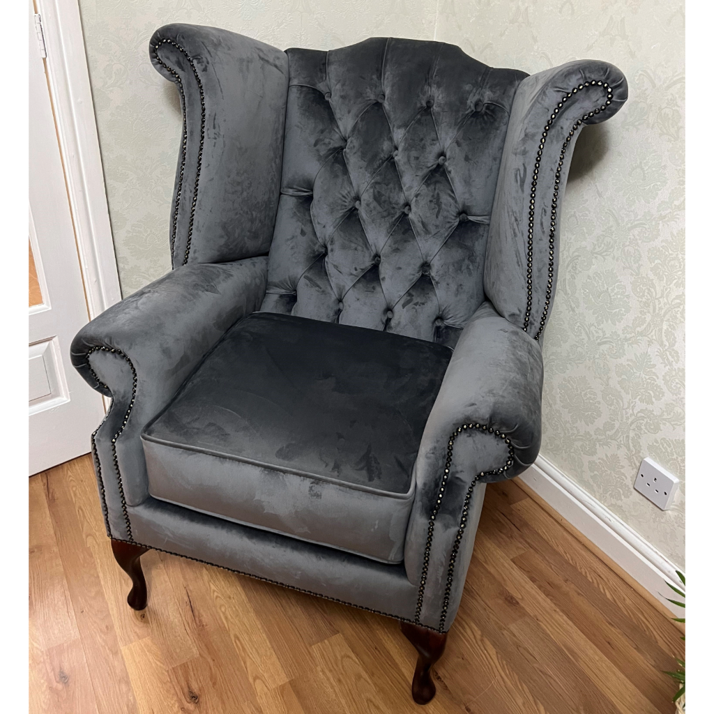 Chesterfield Wing Arm Chair Deluxe furniture