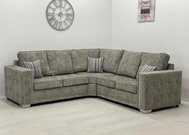 Spain Square Arm Corner Sofa
