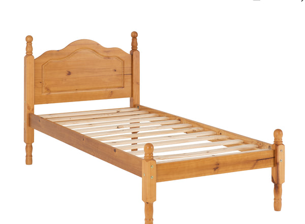 Sol Pine Bed Frame Low Footend